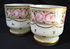 paire de cache-pot crislal opaline style charles X