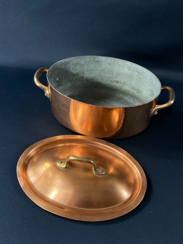 Cocotte ovale cuivre - cocotte, en