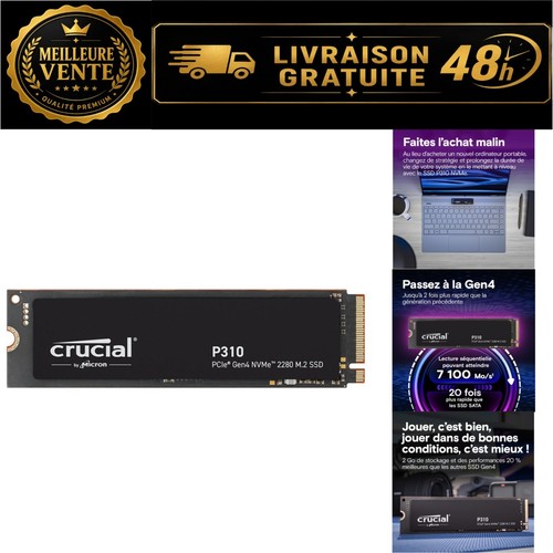 Crucial p310 ssd 500go - p310, pcie
