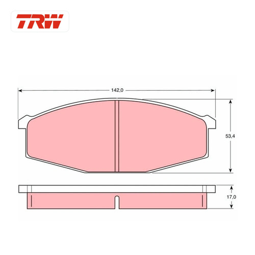 Kit plaquettes frein - de,