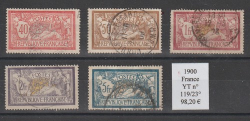 Série timbres france - france, 1900