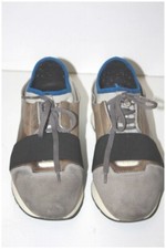 BALENCIAGA  Baskets Run Cuir Motifs Talons  tricolore T 39 TBE