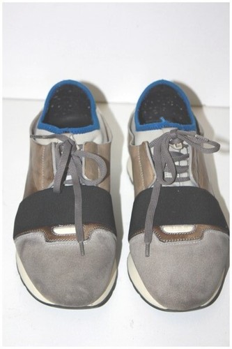 Balenciaga baskets run cuir - ,