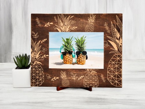 Pineapple picture frame - pineapple,
