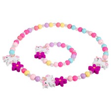  Collier Licorne Cadeau Pour Filles Tout-petits Enfant Bracelets Bijoux