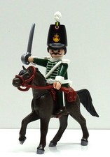 Garde Chevalier Vert Hussard Dragon M Playmobil À Français Napoléon Custom RAR