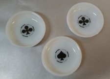 3 Petits Cendriers En Opaline Publicitaire Arthur Martin réfrigérateur 