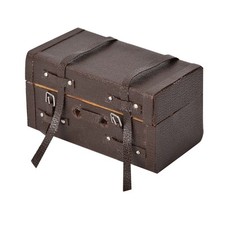 Accessoires De Maison De Poupée Ornement De Valise En Cuir PU Vintage 1:12.