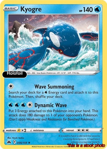 Kyogre pokemon crz 036 159 - crz, 036/159]