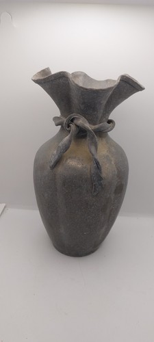 Vintage etain pewter pin vase