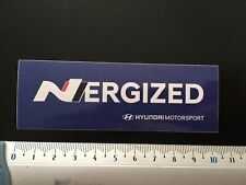 STICKER AUTOCOLLANT HYUNDAI NERGIZED RALLYE DEUTSCHLAND ALLEMAGNE 2019 RALLY WRC