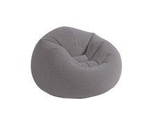 Intex 68579 Sofa Fauteuil A Sac Gonflable de Poche Doux Gris