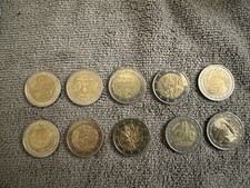 10 Pieces  De 2 Euros Très Rares, Memoration De Grandes Evenements De Collection