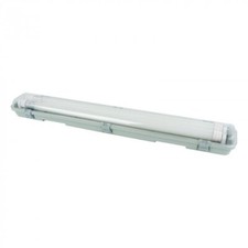 Réglette étanche avec 2 tubes LED G13 9W 4000K neutre 900lm 60cm IP65 Eco Light