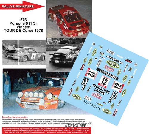 Decals ref 0576 porsche - ref,