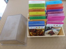 Boite anciennes avec 900  fiches recettes cuisine et pâtisserie