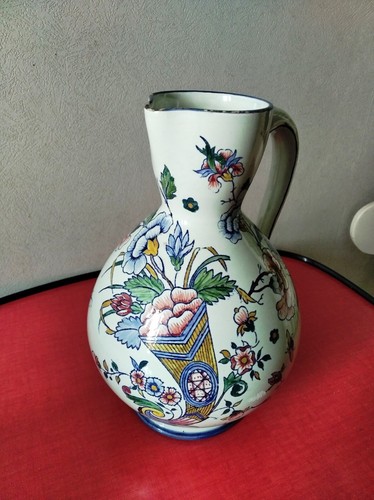 Pichet ancien faience gien - faience,