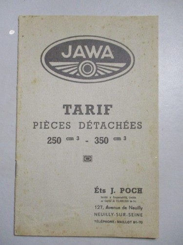 Catalogue tarif pieces - tarif,