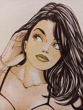 DESSIN ORIGINAL  DEDICACE BD