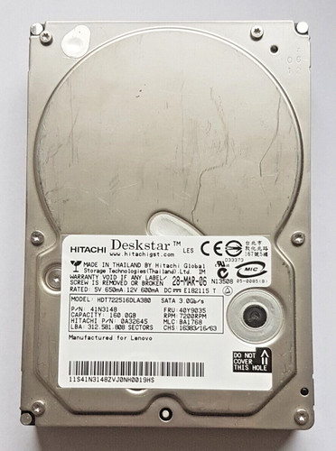 Disque dur 160 sata hitachi - 160,