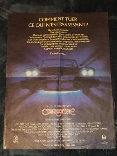 Christine affiche originale - affiche, de