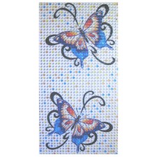 STICKER ADHESIF 3D DECORATION  45x85mm MINI DEMI-PERLES MOTIF PAPILLONS