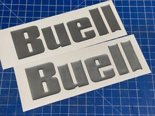 2 Autocollants Résinés Sticker 3D BUELL Style Réservoir Tous Les Couleurs