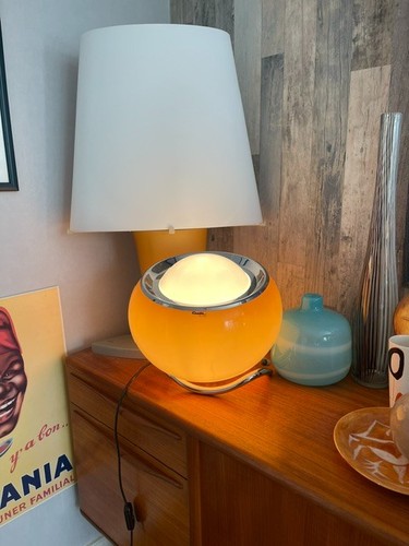 Ancienne grande lampe table - grande,
