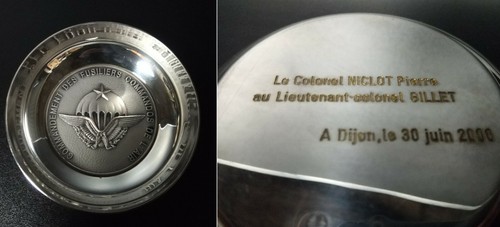 Coupelle métal argenté