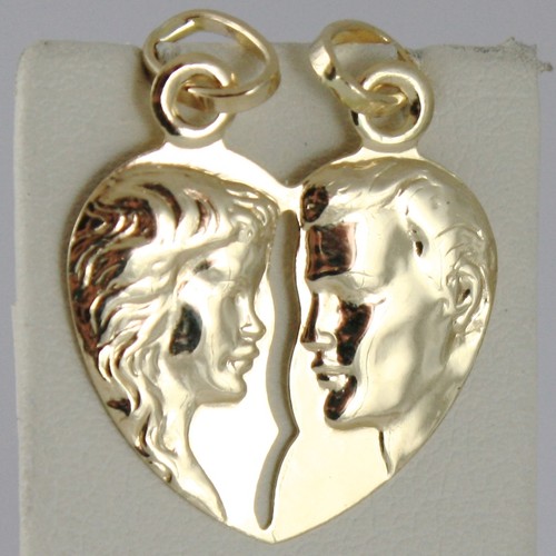 Pendentif jaune blanc - or, ou