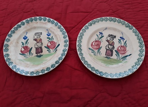 Lot assiettes anciennes - 2,