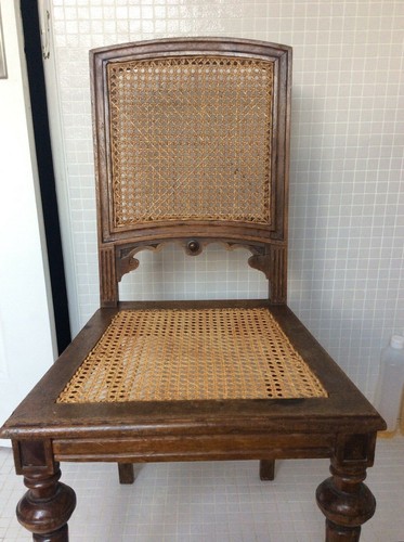 Chaise fin 19e - , acajou