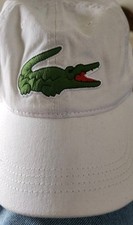 VTG Lacoste white big logo hat