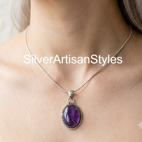 Collier chaîne fait main - , en