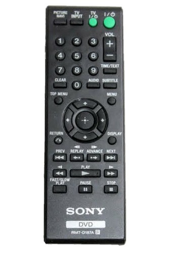 Sony rmt d187a - , remote