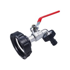 1x Tote Tank Valve Drain Adapter Faucet Connector 3/4" Fit For IBC Ton Drum