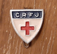 1940 WW2 Insigne CRFJ CROIX ROUGE FRANCAISE JEUNESSE OBSOLETE FRENCH PIN BADGE