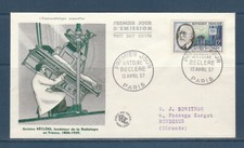 enveloppe  1er jour  Antoine  Beclere  radiologie  75  Paris    1957