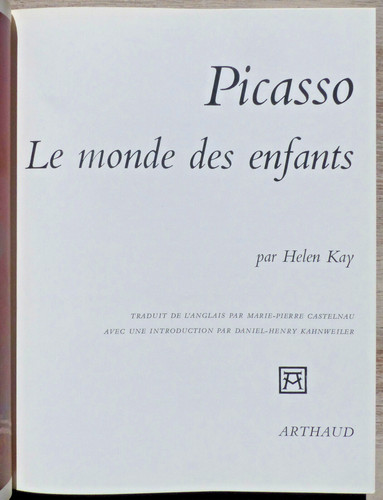 Picasso monde des enfants - des,