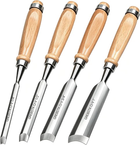 4pc wood chisel gouge - 4pc,