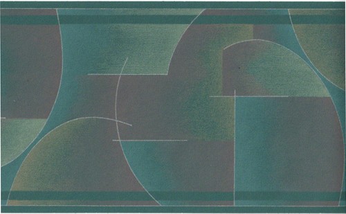Green teal silver arc arch - teal,