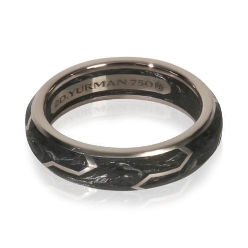 David yurman bague blanc - or,