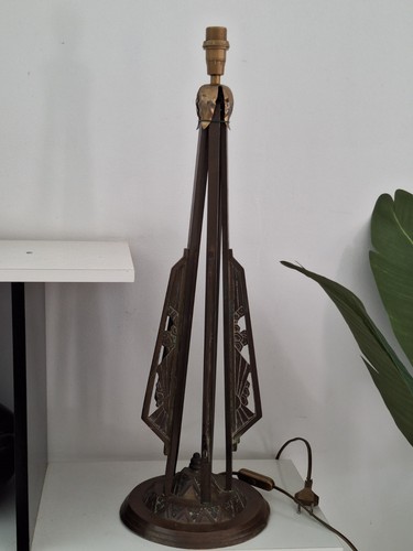 Lampe art déco - lampe, forgé