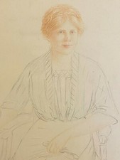 Portrait jeune femme crayon - jeune, &
