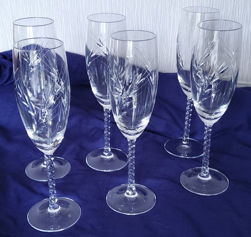 Flûtes champagne cristal - 6,