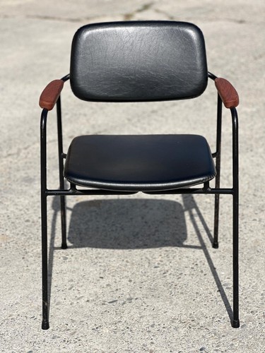 Fauteuil métal chêne et - métal,,