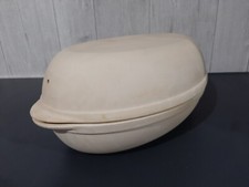Plat en terre cuite style ROMERTOPF  MADE IN FRANCE -   RÔTISSOIRE- COCOTTE 