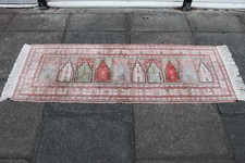 Tapis D'Orient En Soie Beige