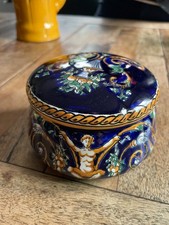 Bonbonnière Gien modèle Renaissance décoré à la main