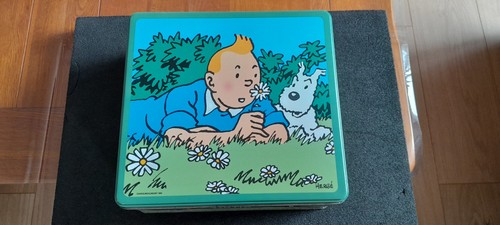 Boite tintin biscuit - tintin, delacre